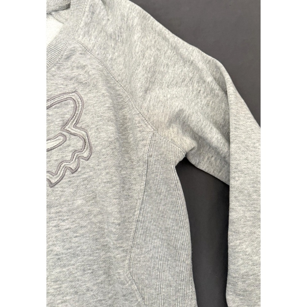 Fox Racing Pullover Sweatshirt Womens Size Medium Gray Front Pocket Long Sleeve - Picture 3 of 11